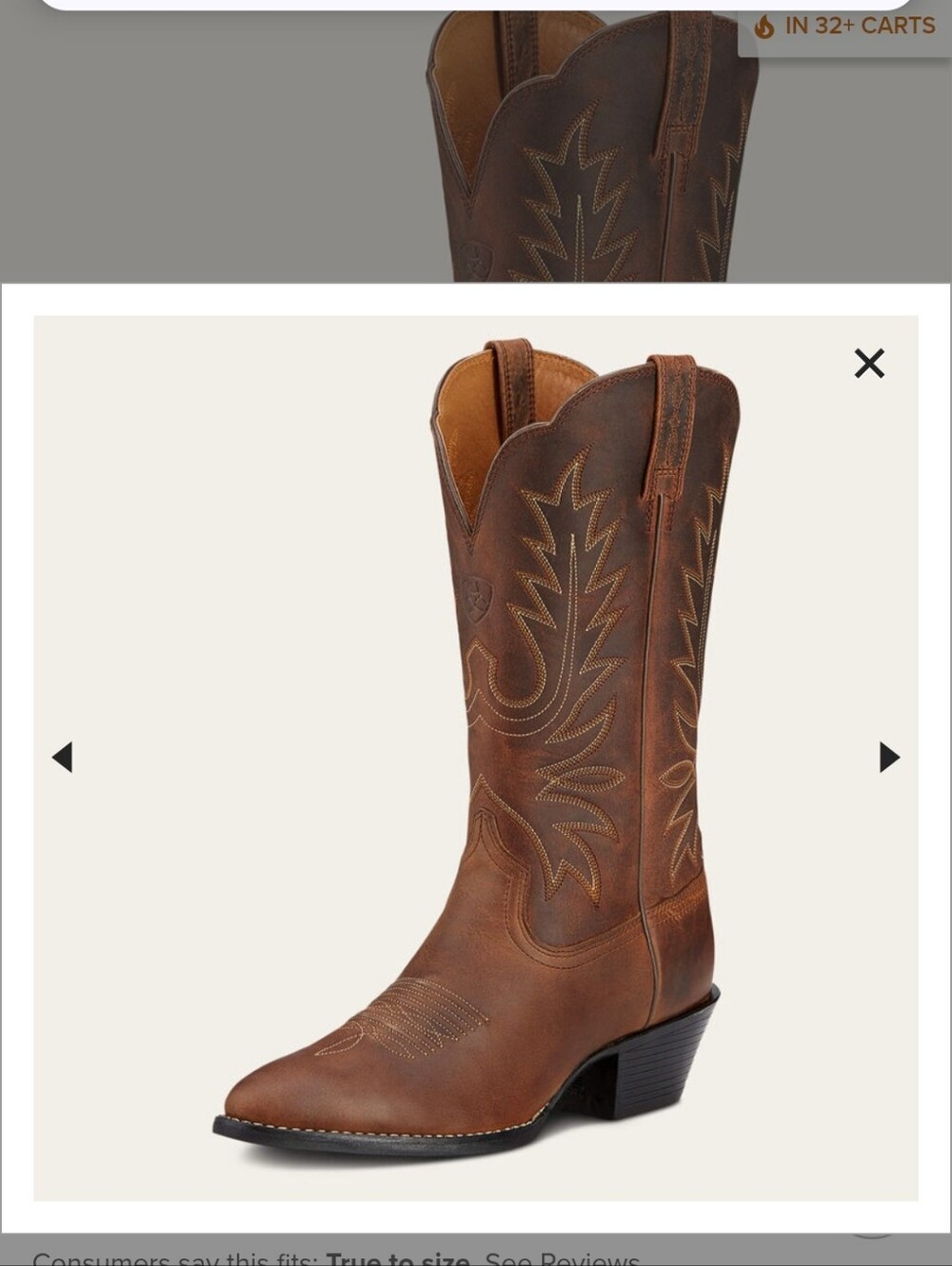 Ariat 7B Heritage R Toe - Picture 11 of 16